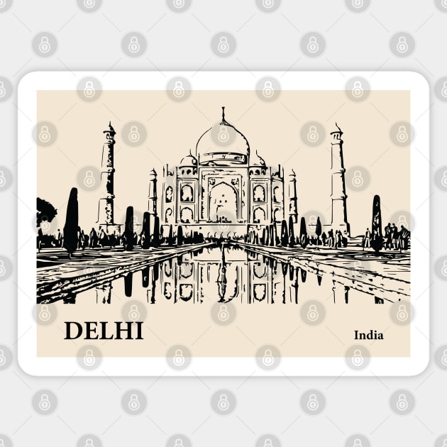 Delhi - India Sticker by Lakeric